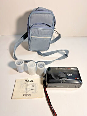 Vintage Focal PC620 35mm Film Camera DX Focus Free - Untested
